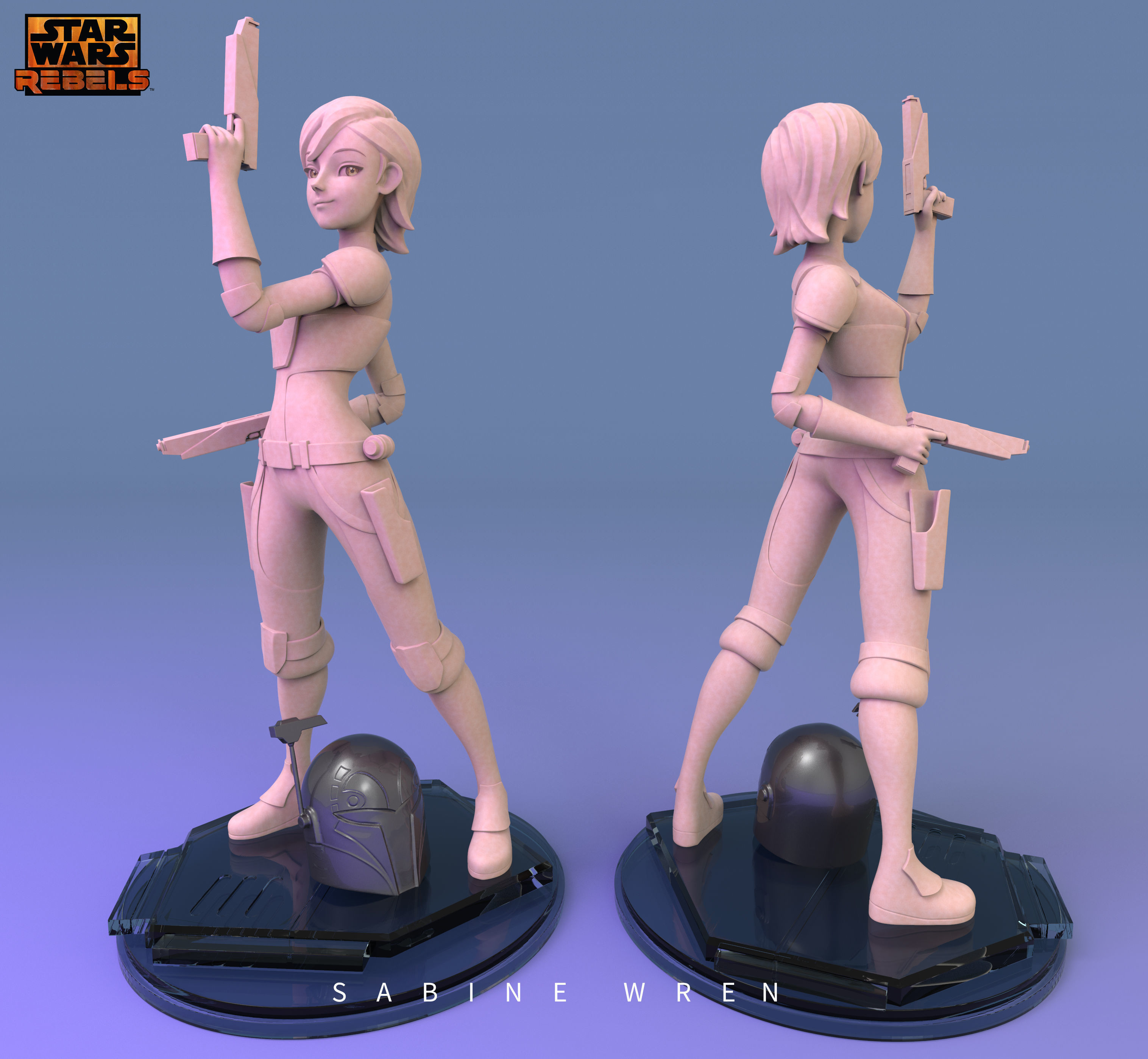 Sabine - Star Wars Rebels 3D print model_1