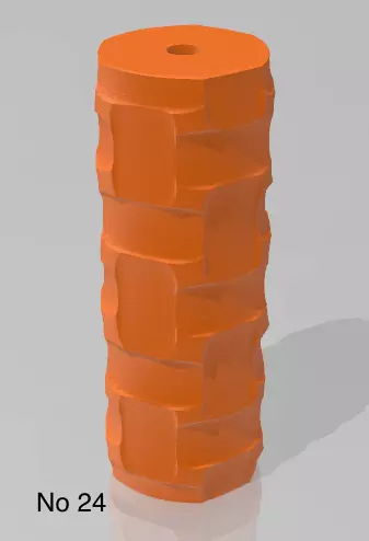 Repating clay tile cookie polimer clay pattern roll 3D print model_0