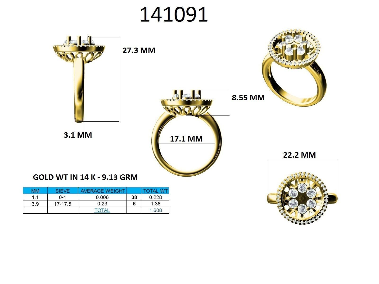 Ring - 141091 3D print model_12