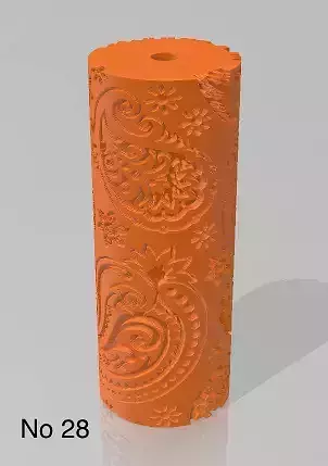 Repating clay tile cookie polimer clay pattern roll