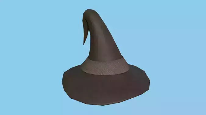 Wizard Hat - Character Design Fashion Low-poly 3D model