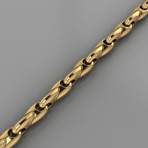 Bracelet-chain 3D model for printing 3D print model