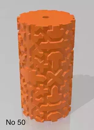 Repating clay tile cookie polimer clay pattern roll 3D print model