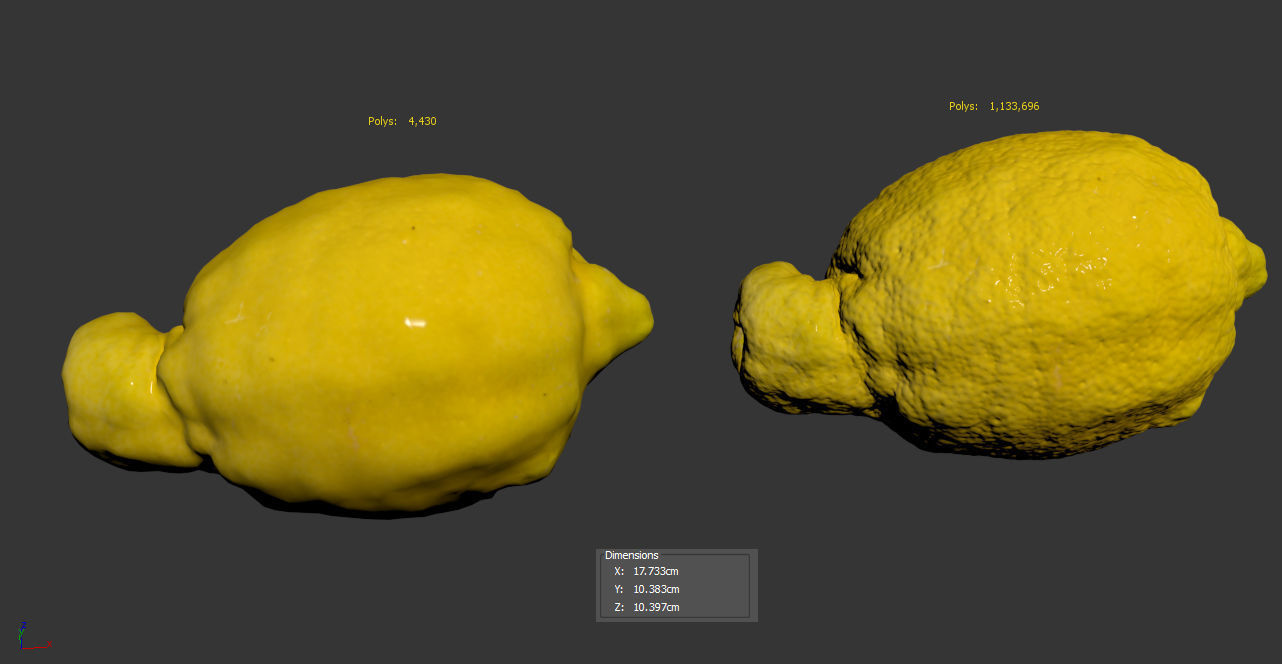 Lemon 3D model_8