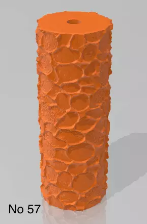 Repating clay tile cookie polimer clay pattern roll 3D print model_0