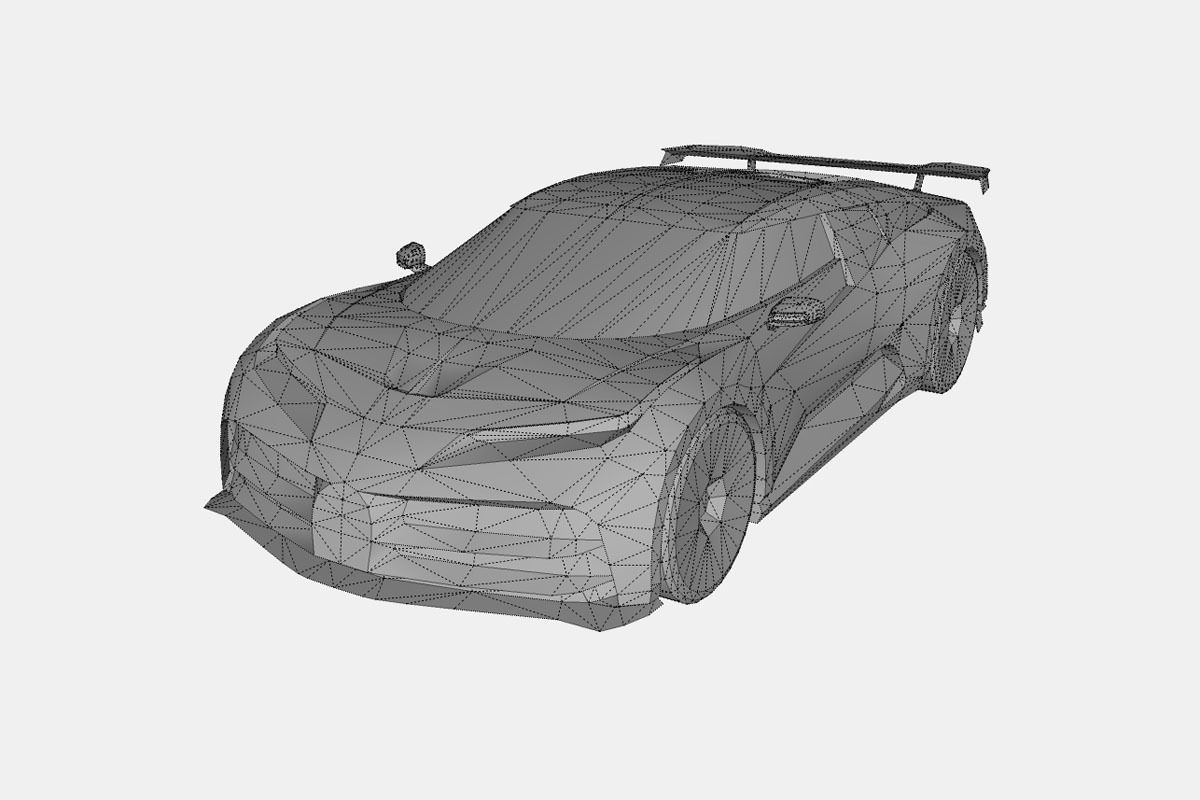 5 sports car colection 3D Model Collection_12