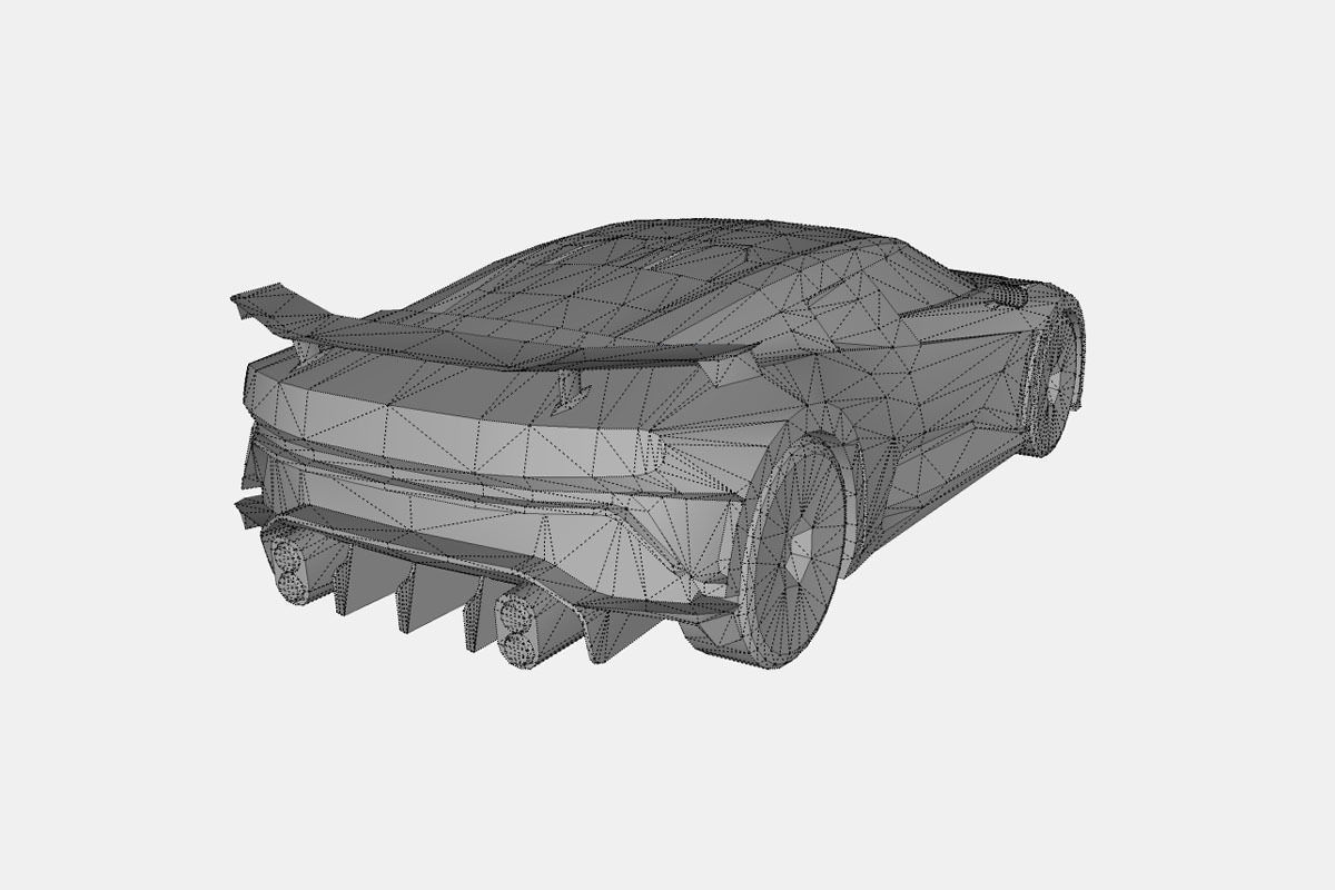 5 sports car colection 3D Model Collection_13