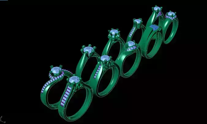 women ring 10 models   one stone 