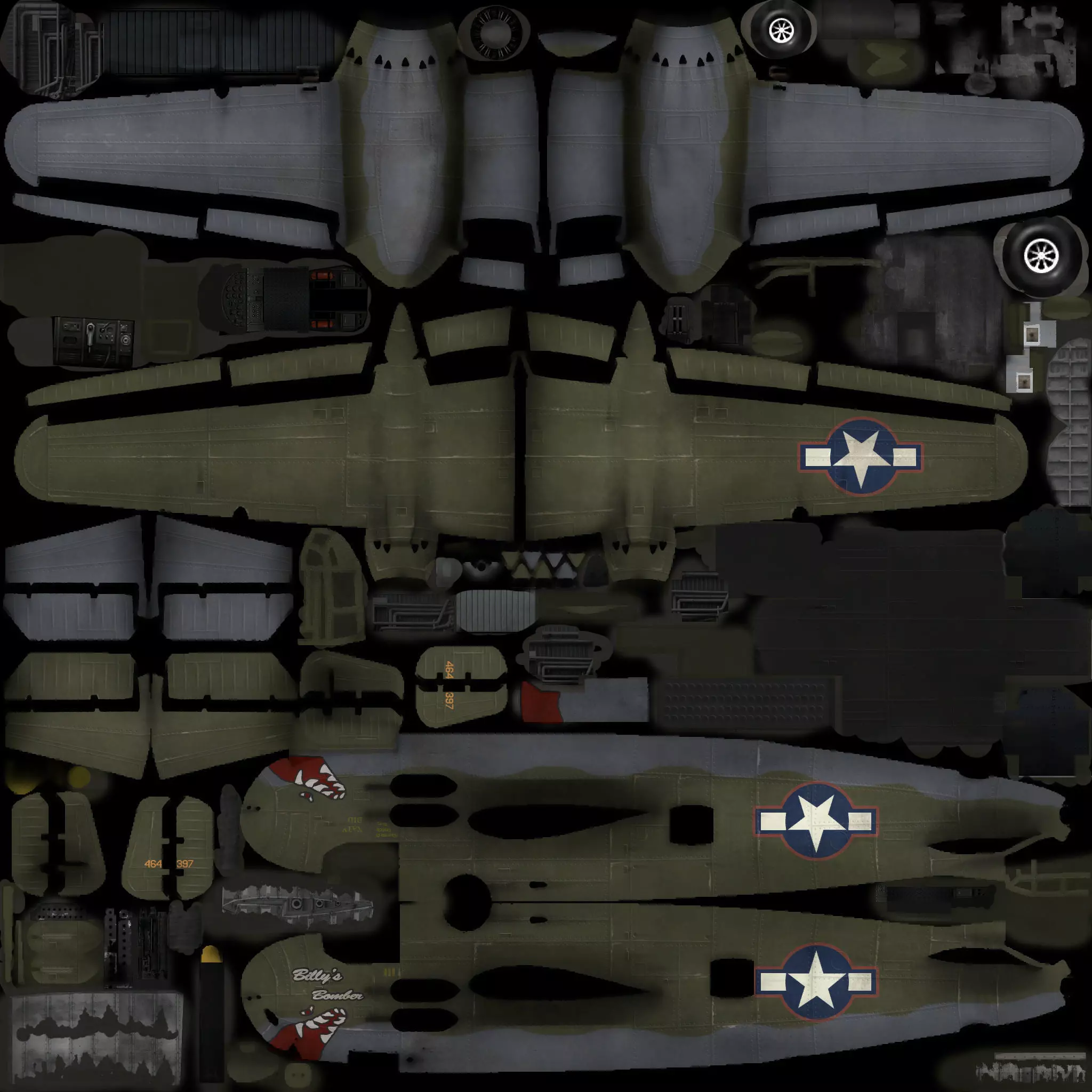 bomber plane Free 3D model_0
