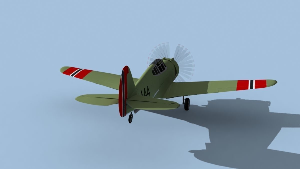 Curtiss H-75C Mohawk V16 Norway 3D model_6