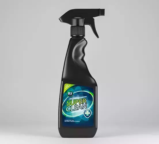 Plastic Spray Bottle - Hand Sanitizer 3D model