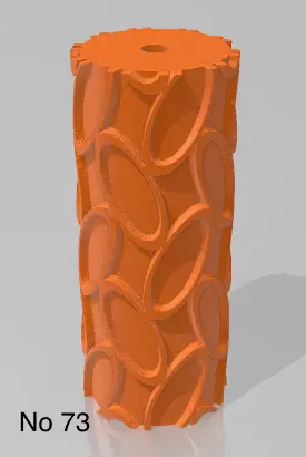 Repating clay tile cookie polimer clay pattern roll 3D print model_0