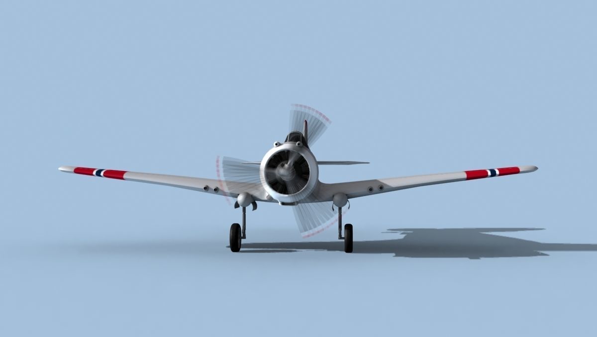 Curtiss H-75C Mohawk V17 Norway 3D model_1