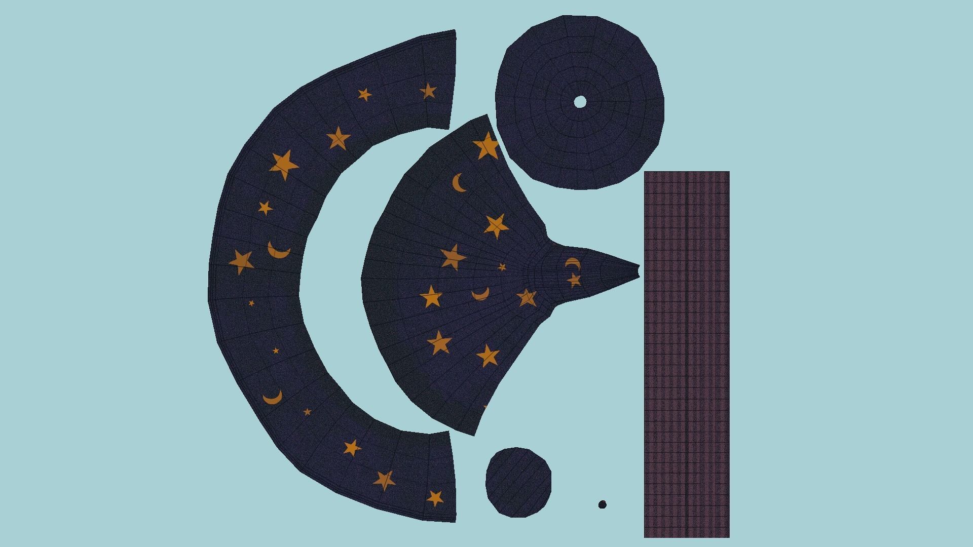 10 Wizard Hat - Character Design Fashion 3D Model Collection_35