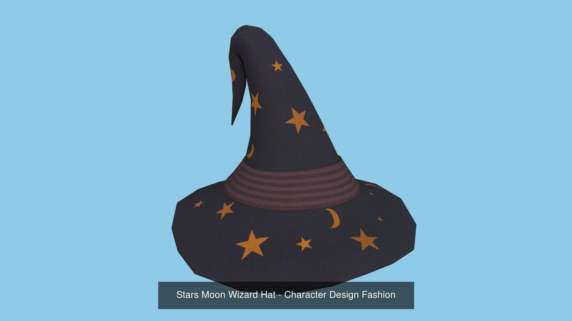 10 Wizard Hat - Character Design Fashion 3D Model Collection_11