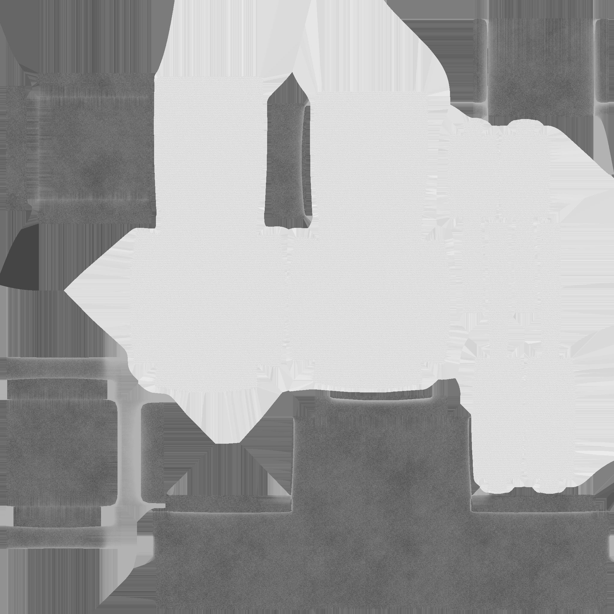 Beige Armchair - Furniture Interior Design Low-poly 3D model_11