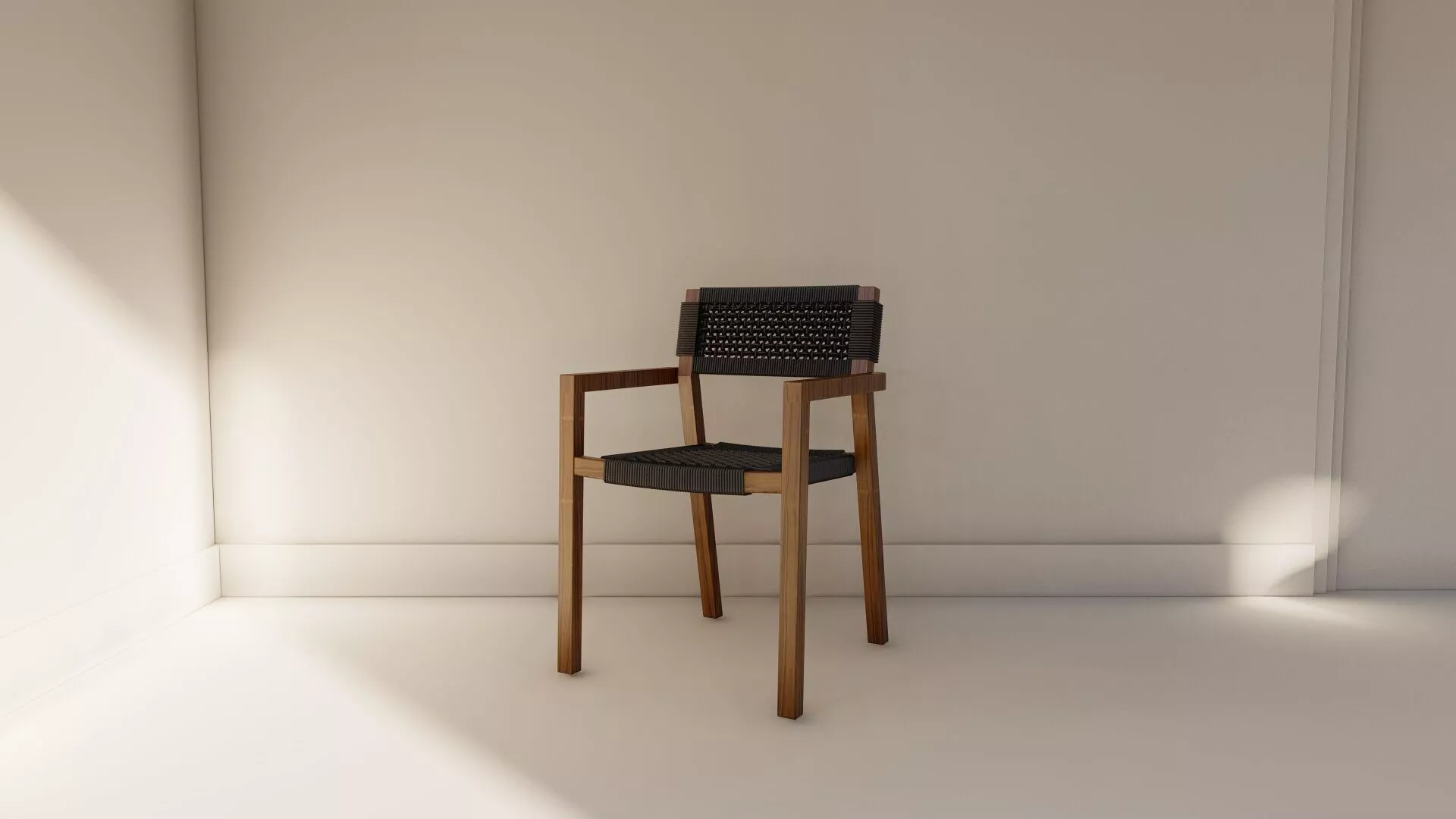 Woven outdoor arm chair 3D model