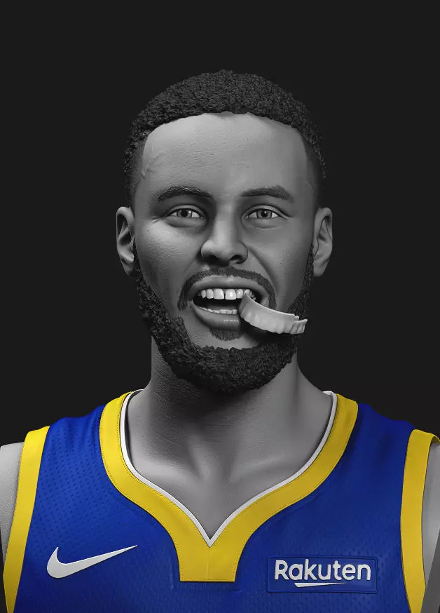 Stephen Curry Bust 3D print model