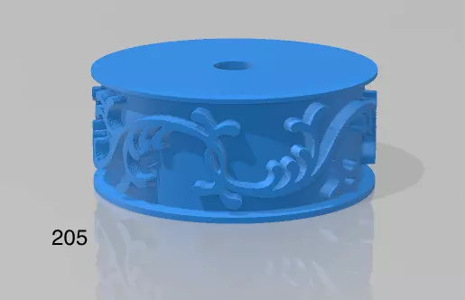 Repating clay tile cookie polimer clay pattern roll 3D print model_0