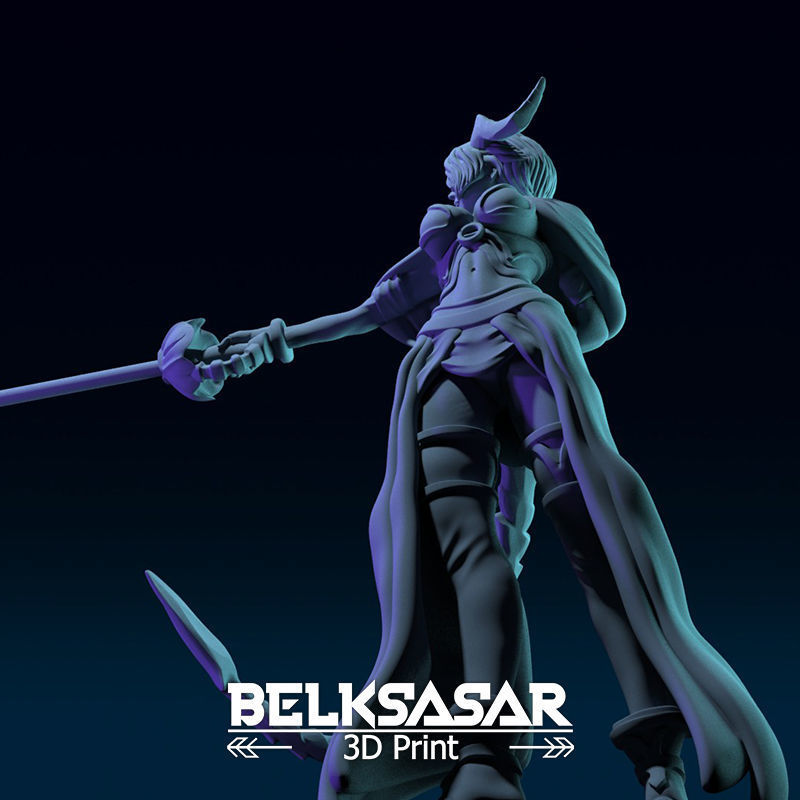 Tiefling Fighter Duelist Normal and Topless 3D print model_36
