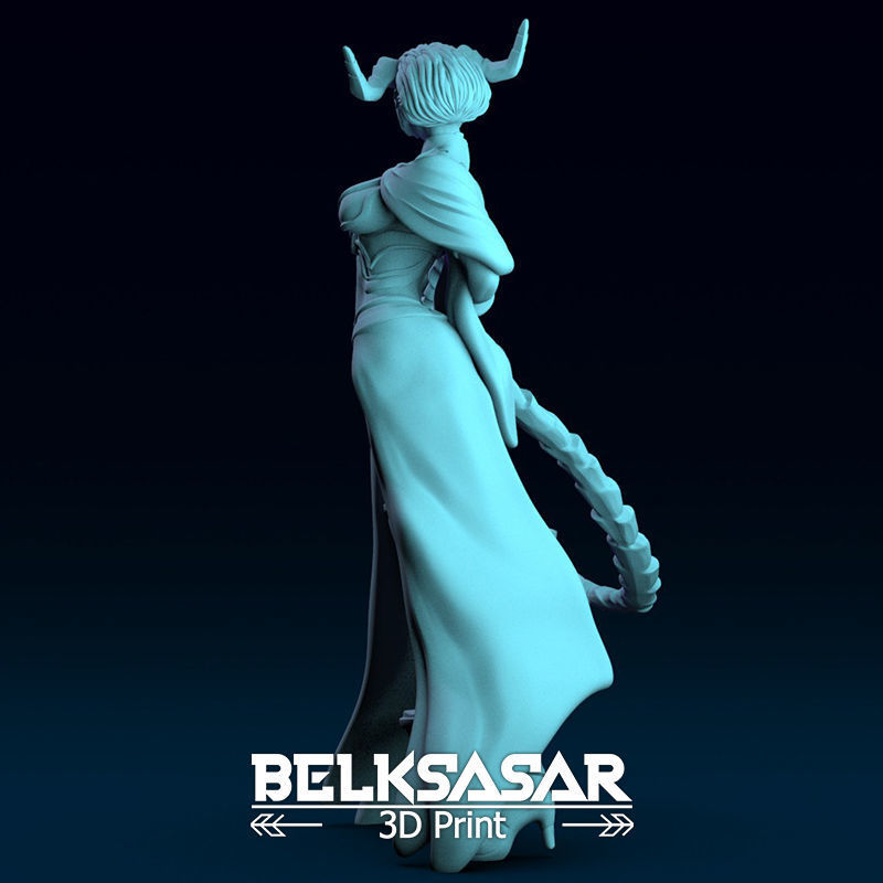 Tiefling Fighter Duelist Normal and Topless 3D print model_25