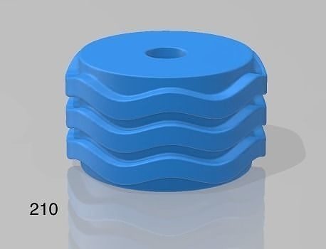Repating clay tile cookie polimer clay pattern roll 3D model 3D ...