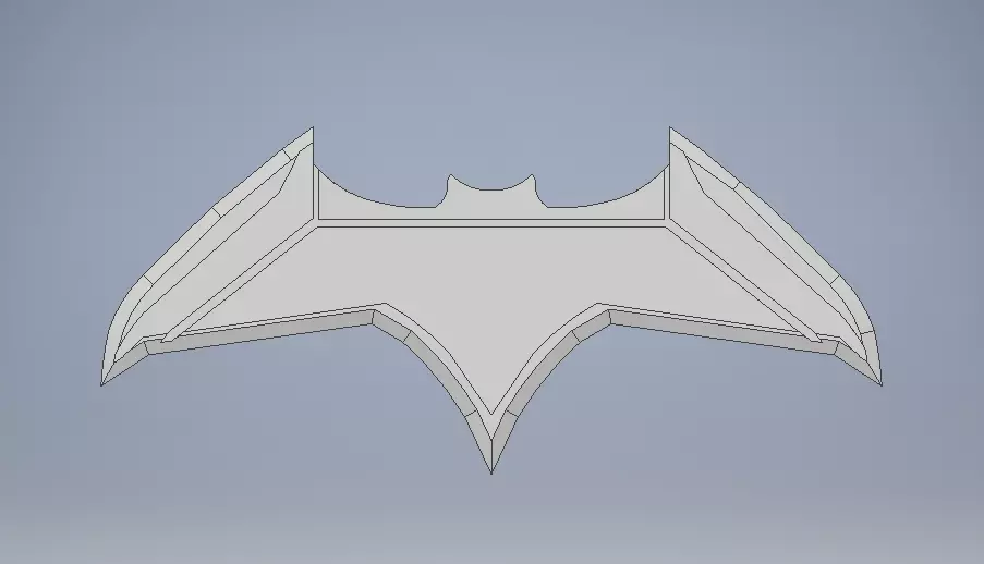 Batarang batman logo Free 3D print model