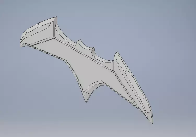 Batarang batman logo Free 3D print model