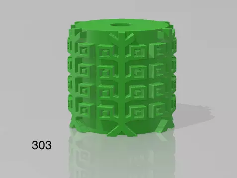 Repating clay tile cookie polimer clay pattern roll 3D print model_0