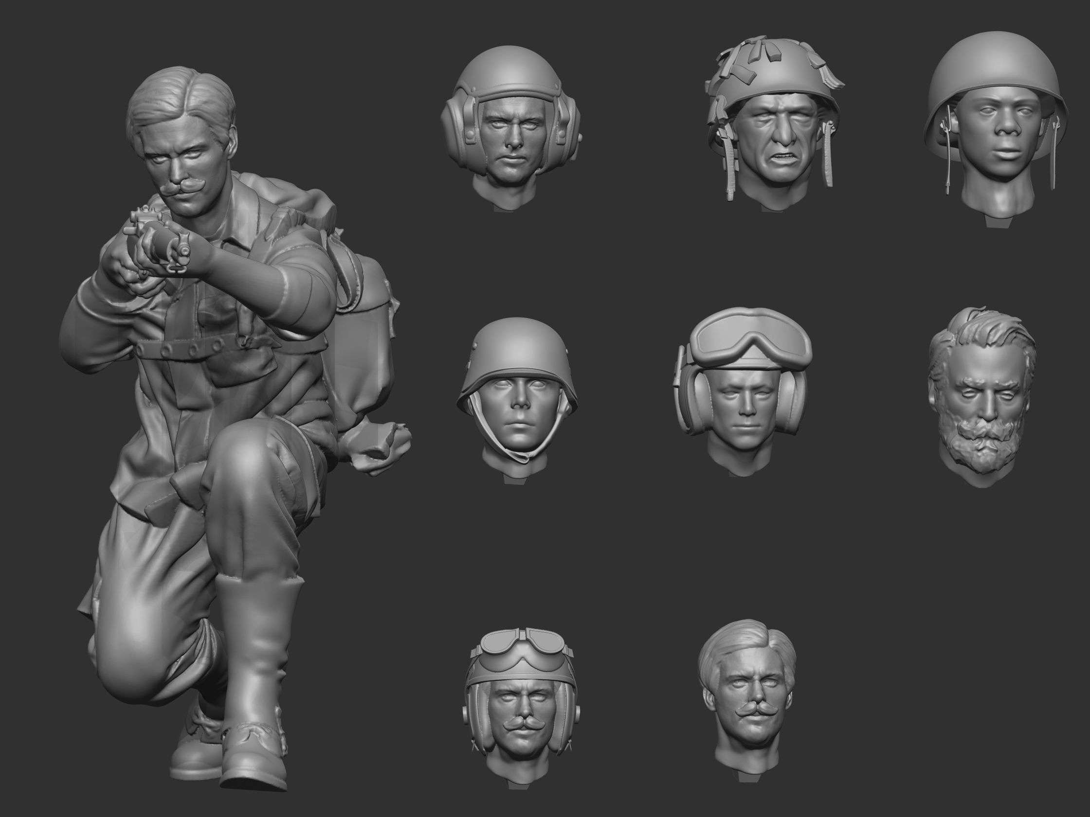 USA SOLDIER 3 3D print model_2