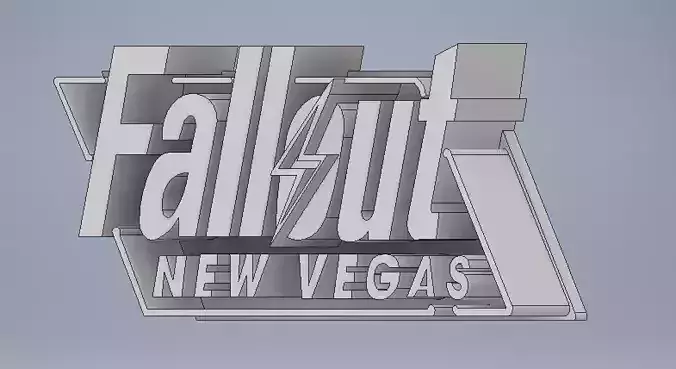 Fallout New Vegas Sign Free 3D print model