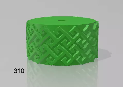 Repating clay tile cookie polimer clay pattern roll 3D print model_0
