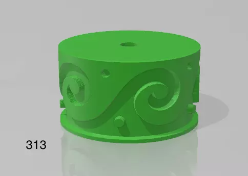 Repating clay tile cookie polimer clay pattern roll 3D print model_0