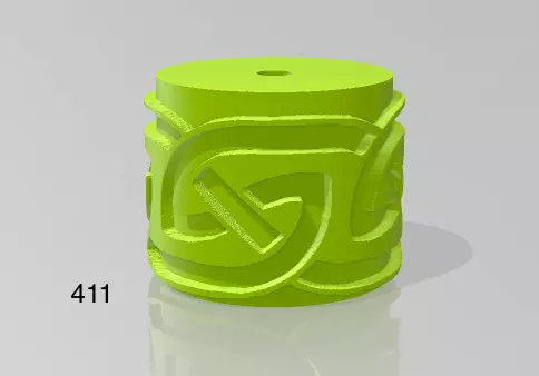 Repating clay tile cookie polimer clay pattern roll 3D print model_0