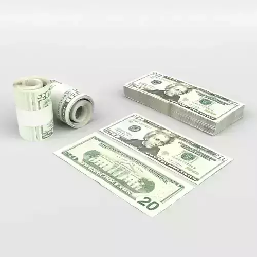 20 US Dollars  3D model