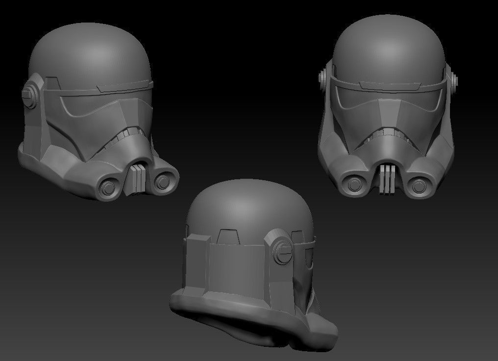 Clone Force 99 Hunter Full Size Armor 3D print model_2