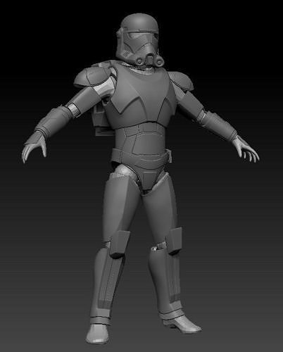 Clone Force 99 Hunter Full Size Armor 3D print model