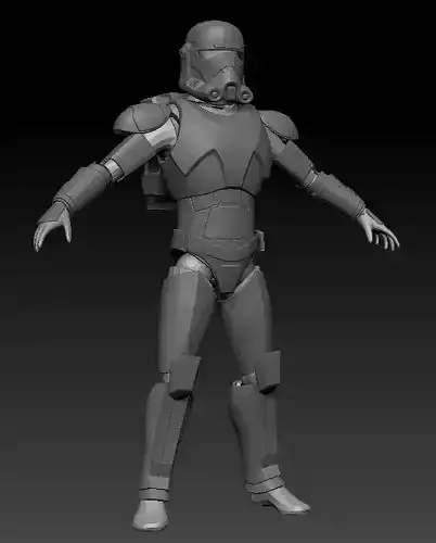 Clone Force 99 Hunter Full Size Armor 3D print model