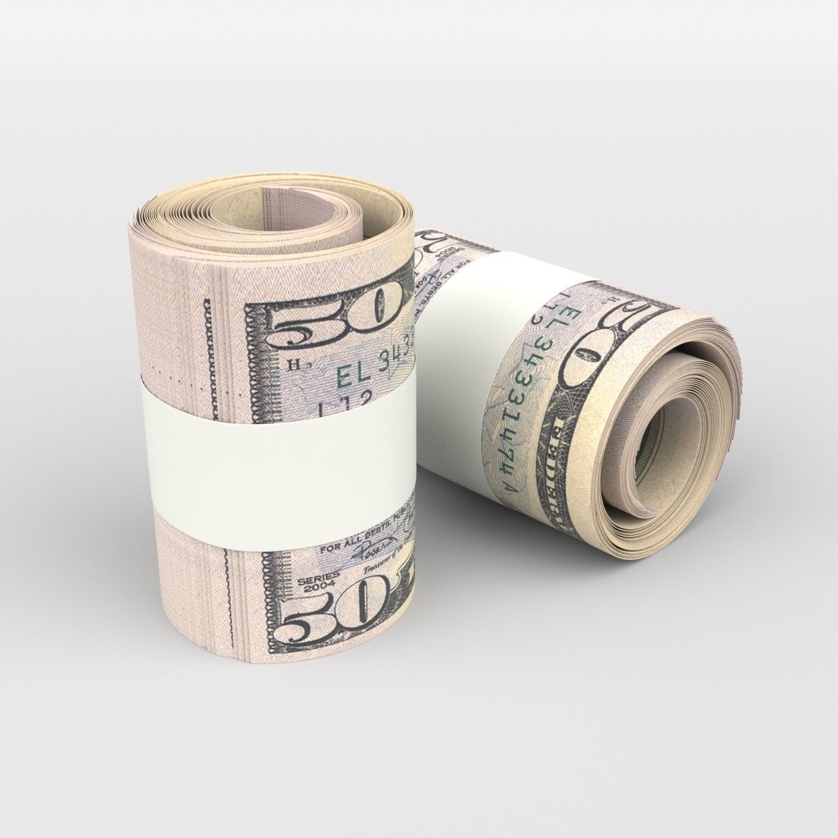 50 US Dollars 3D model_3