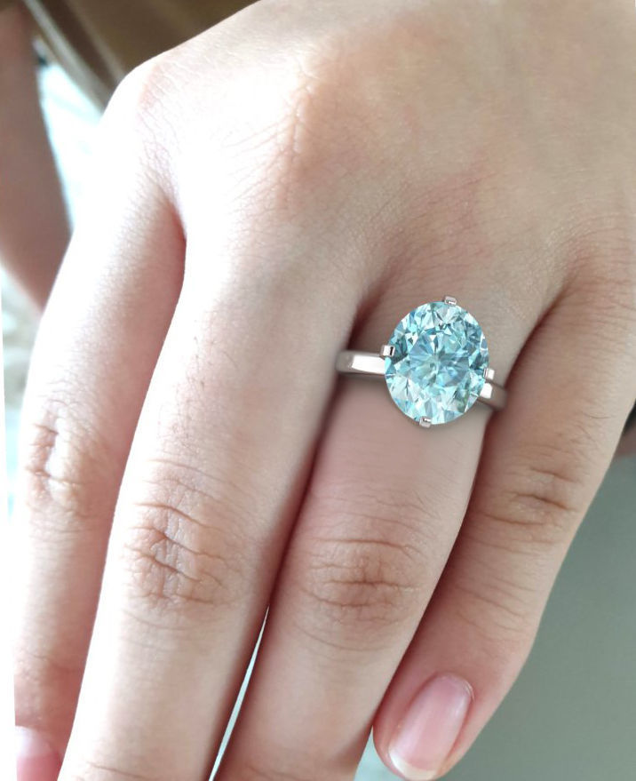 Ring model jewelry Diamond Solitaire ring model 3D print model 3D print model_1