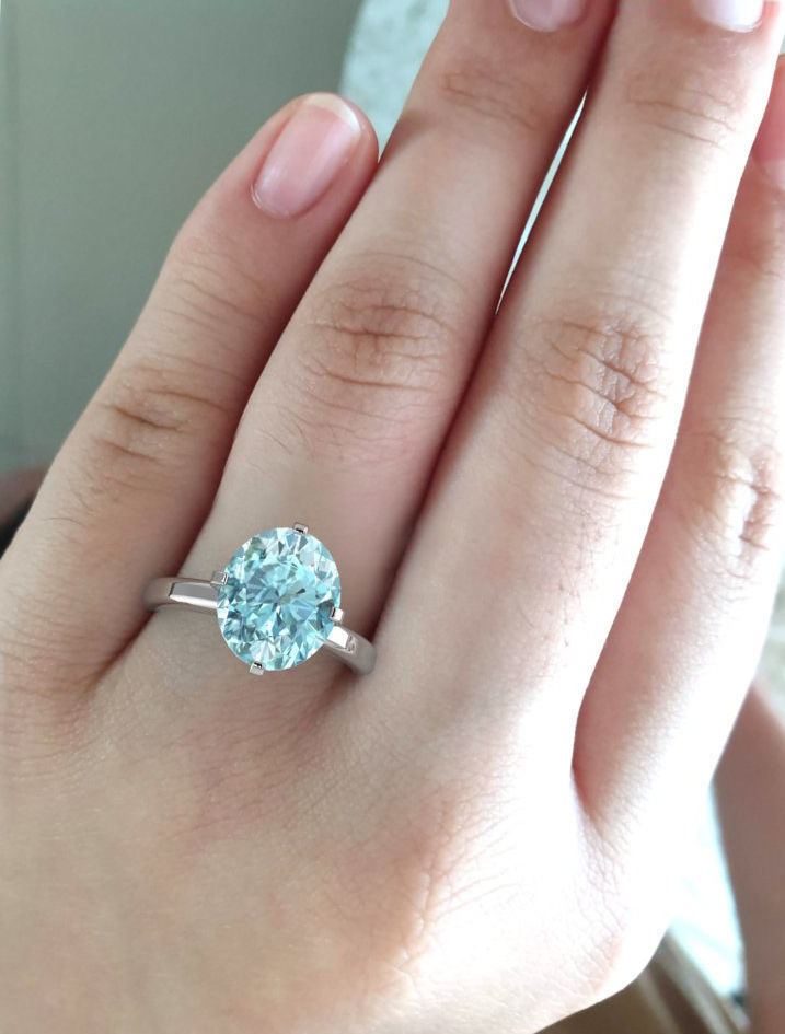 Ring model jewelry Diamond Solitaire ring model 3D print model 3D print model_2