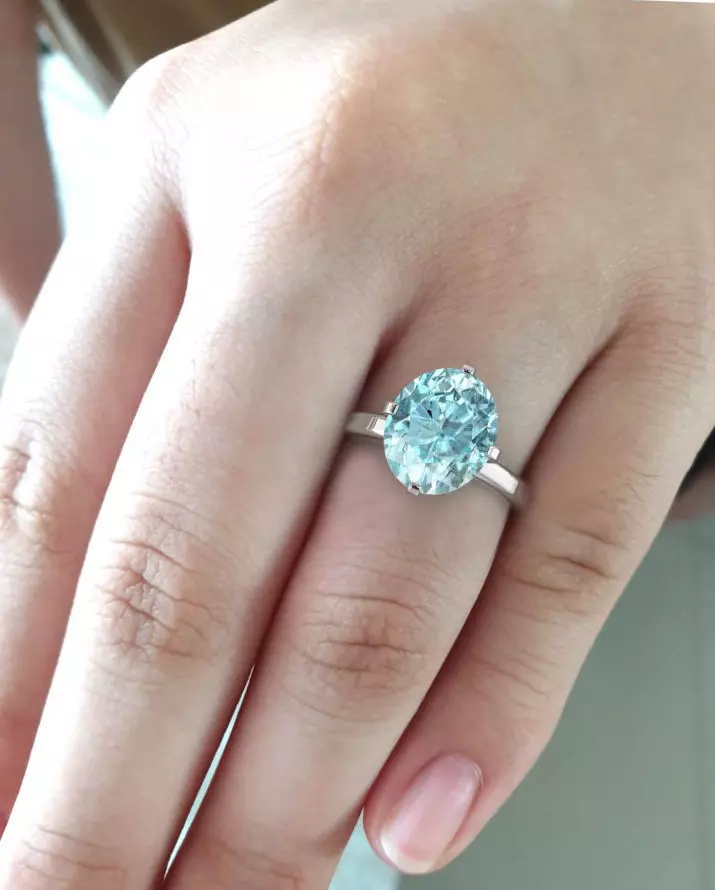 Ring model jewelry Diamond Solitaire ring model 3D print model 3D print model_0