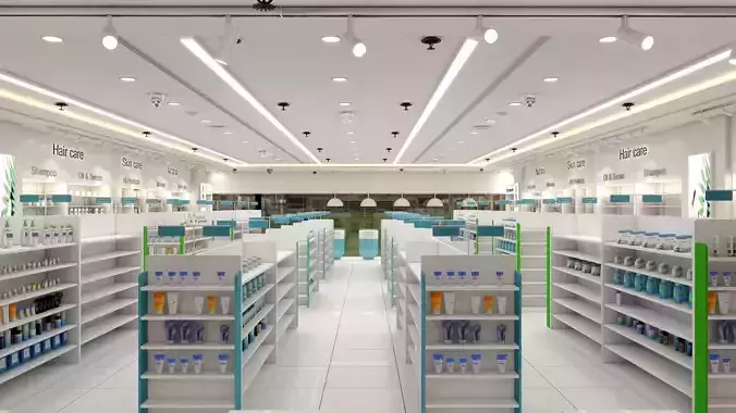 Commercial Retaile Interior 3D model