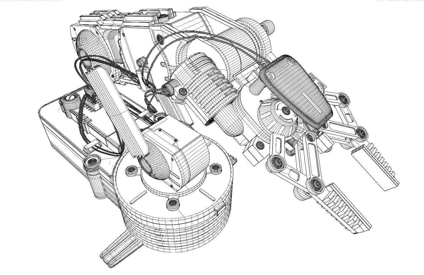 Robotic Arm Edge 3D model_30