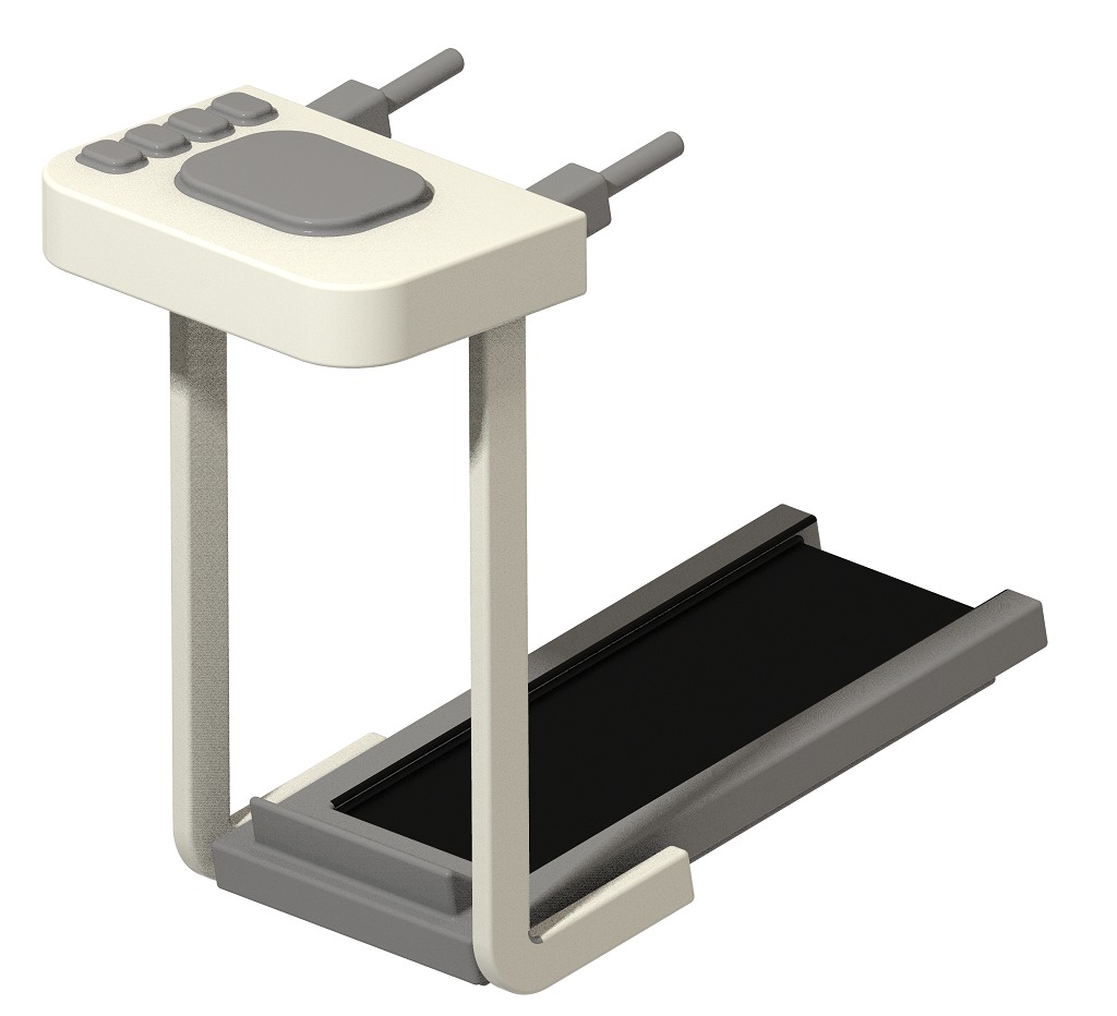 Stylish Gym Treadmill 3D print model_2