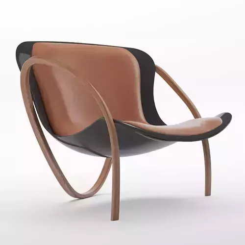 Hugchair modern lounge chair with wooden frame