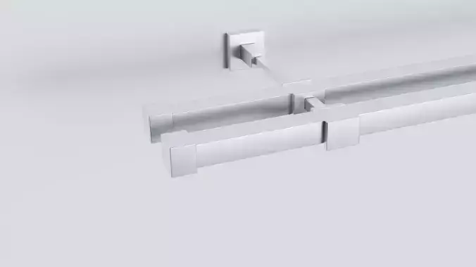 Curtain Rods with Hangers Cube Ends