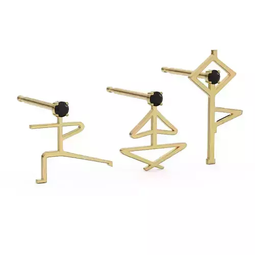 Earrings in the form of men