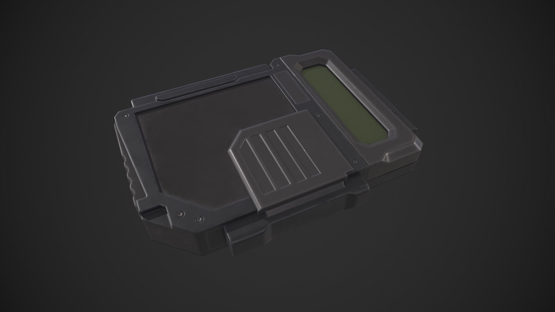 Data Disk Hard Drive Low-poly 3D model_11