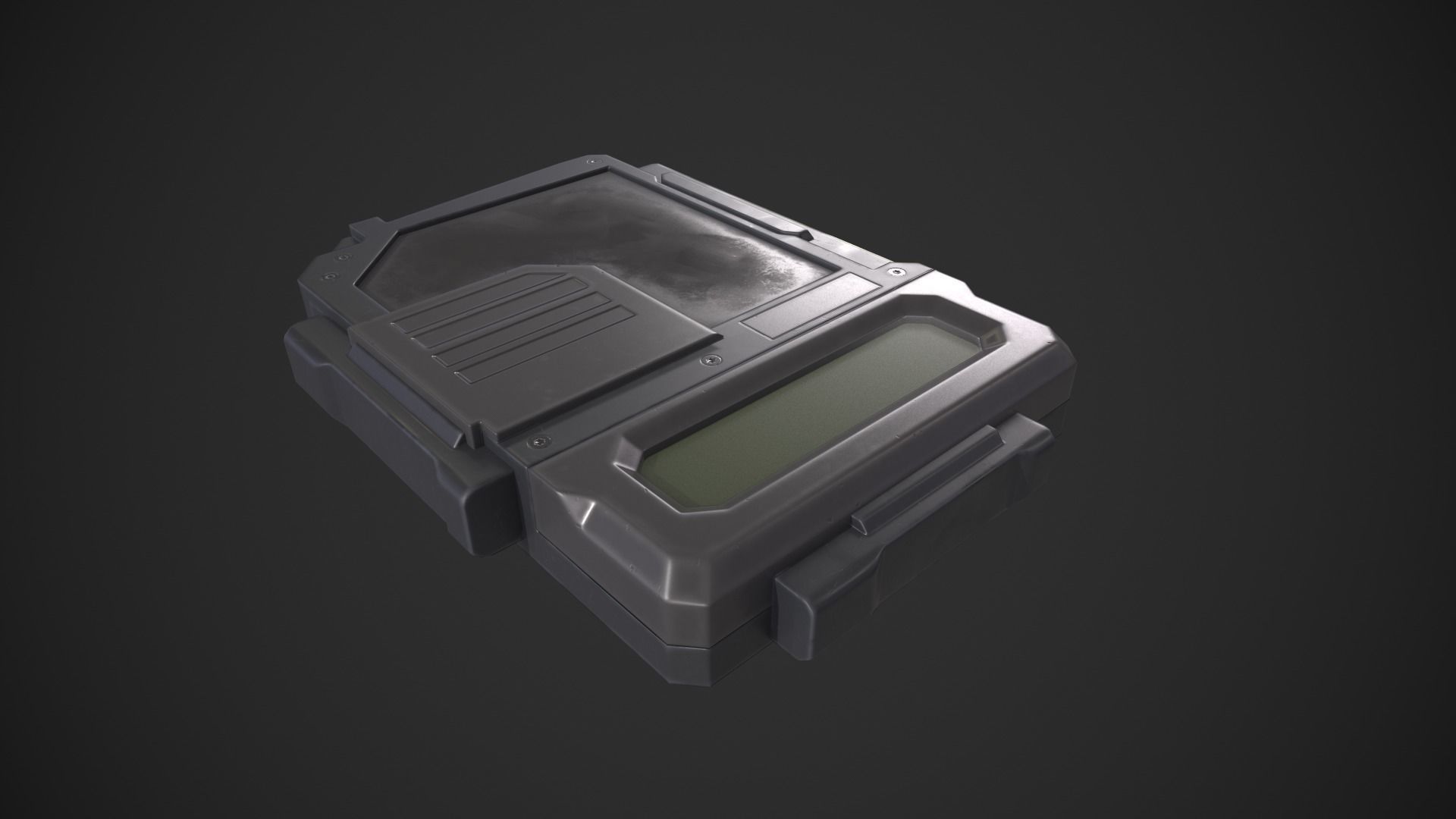 Data Disk Hard Drive Low-poly 3D model_13